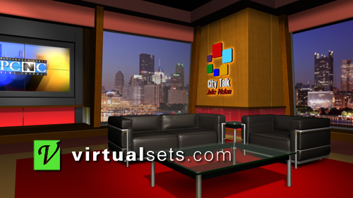 City Talk - Talk Show Set - Virtualsets.com