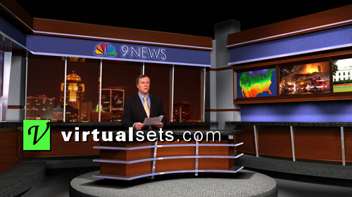 9News Virtual Set Design - Virtualsets.com