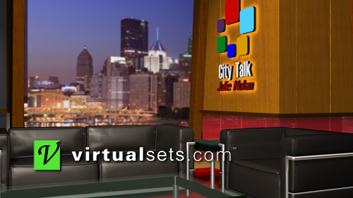 City Talk - Blue Screen Set - Virtualsets.com