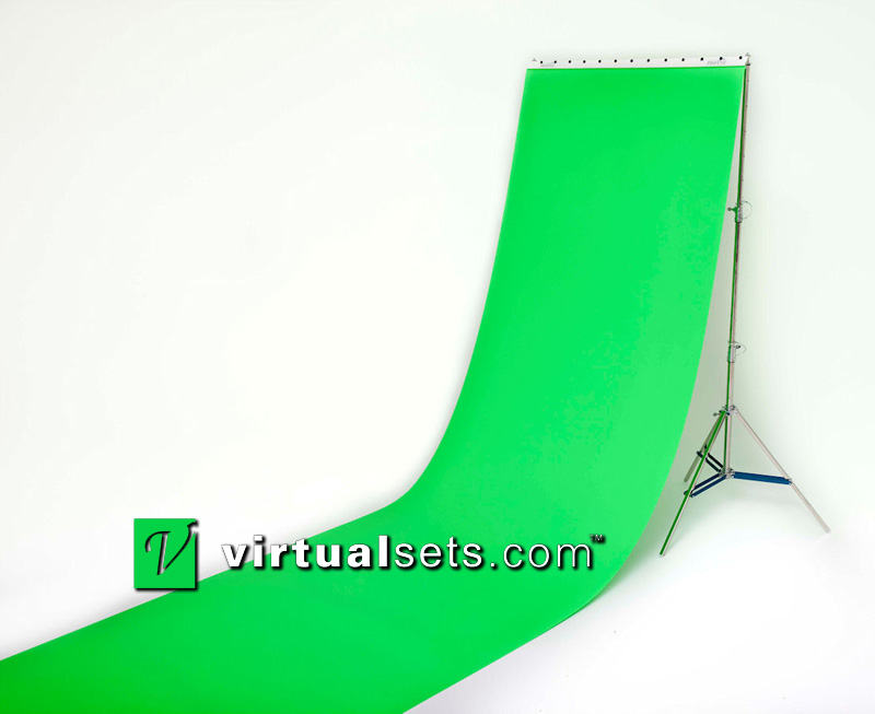80 inch wide portable green screen.