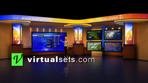 Severe Storm Center - Customized Virtual Set Design