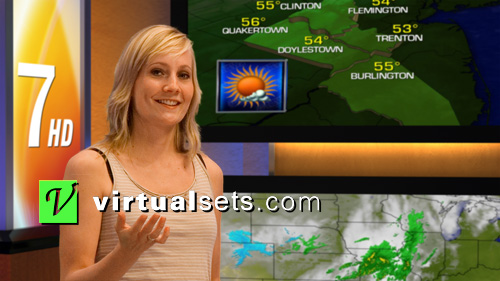 Severe Storm Center Virtual Set Design