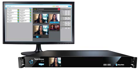 NewTek TalkShow Skype TX Interface and Front Panel