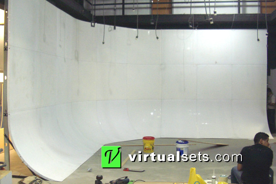 Pro Cyc Green Screen Installation Photo